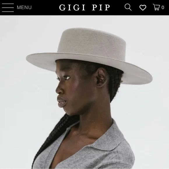 Flat Brim Dahlia Boater Hat Dahlia Boater- Tan – Cage-free Boutique